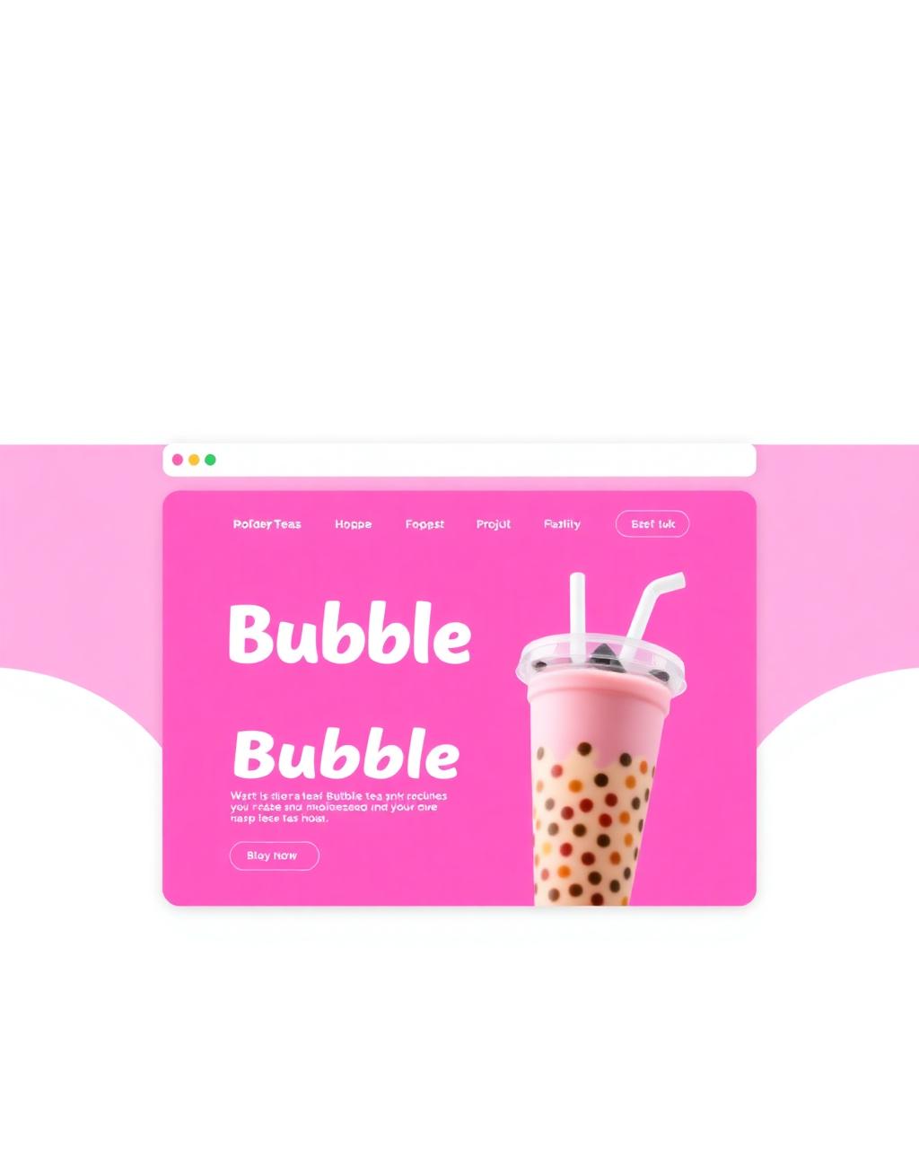 Boba Bloom — Bubble Tea Shop website concept by Timur