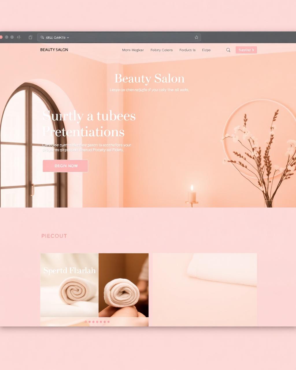 Lume Beauty — Beauty Salon website concept by Timur